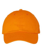 Valucap VC300A, Bio-washed Classic Dad Hat, Neon Orange