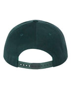 YP Classics 6089M, Premium Flat Bill Snapback Cap, Spruce