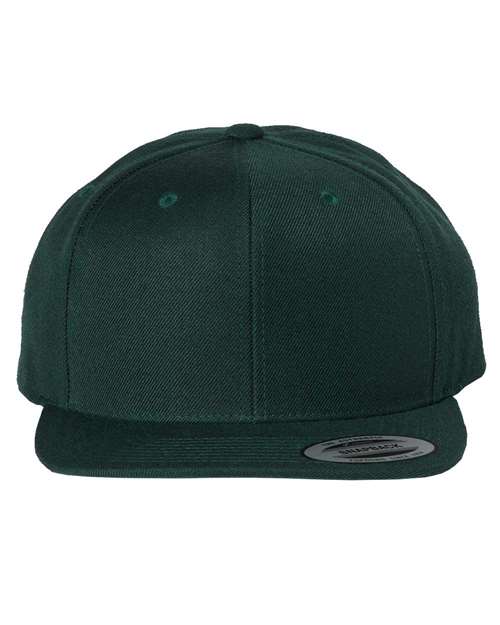 YP Classics 6089M, Premium Flat Bill Snapback Cap, Spruce