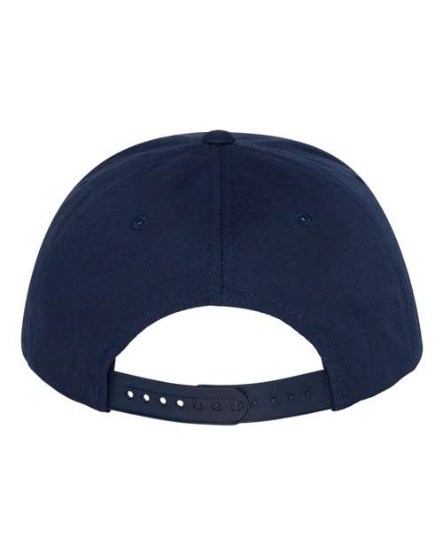 YP Classics 6007, Five-panel Cotton Twill Snapback Cap, Navy
