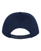 YP Classics 6007, Five-panel Cotton Twill Snapback Cap, Navy