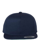 YP Classics 6007, Five-panel Cotton Twill Snapback Cap, Navy