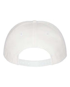YP Classics 6007, Five-panel Cotton Twill Snapback Cap, White