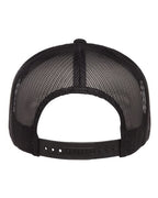 YP Classics 6006, Classic Five-panel Trucker Cap, Black