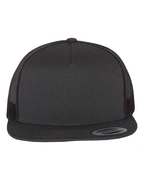 YP Classics 6006, Classic Five-panel Trucker Cap, Charcoal