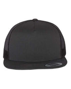 YP Classics 6006, Classic Five-panel Trucker Cap, Charcoal