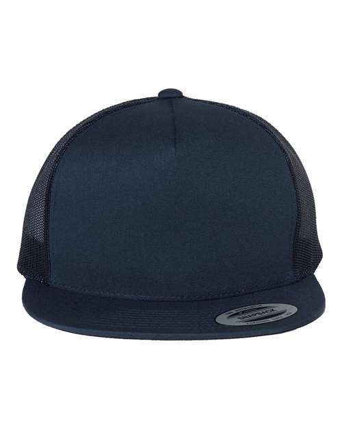 YP Classics 6006, Classic Five-panel Trucker Cap, Navy