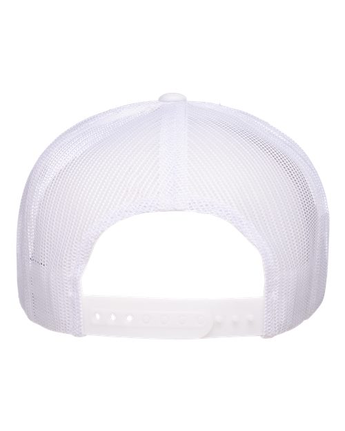 YP Classics 6006, Classic Five-panel Trucker Cap, White