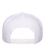 YP Classics 6006, Classic Five-panel Trucker Cap, White