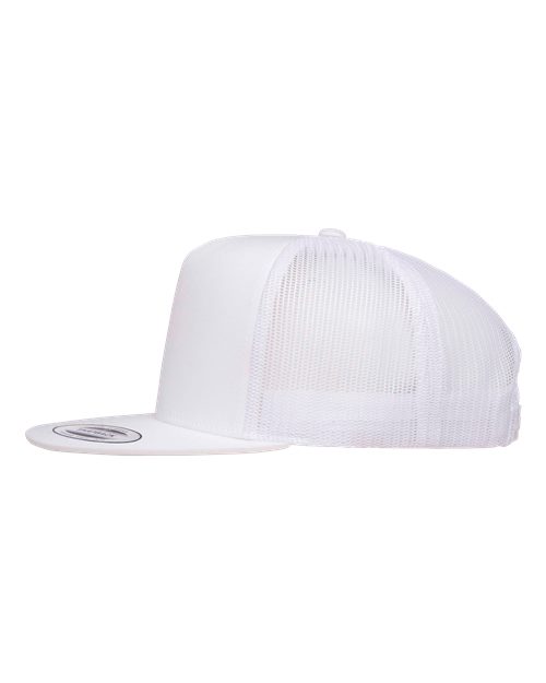 YP Classics 6006, Classic Five-panel Trucker Cap, White
