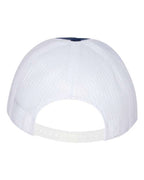 YP Classics 6006, Classic Five-panel Trucker Cap, Navy/ White