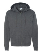 Champion S800, Unisex Powerblend Full-zip Hooded Sweatshirt, Charcoal Heather