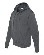 Champion S800, Unisex Powerblend Full-zip Hooded Sweatshirt, Charcoal Heather