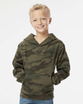 Independent Trading Co. SS4001Y, Youth Midweight Hooded Sweatshirt, Black