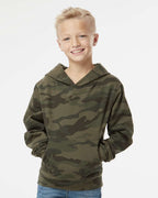 Independent Trading Co. SS4001Y, Youth Midweight Hooded Sweatshirt, Black