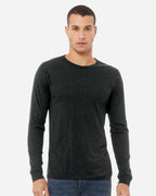 BELLA + CANVAS 3513, T-Shirts - Long Sleeve, Charcoal Black Triblend