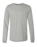 BELLA + CANVAS 3513, T-Shirts - Long Sleeve, Athletic Grey Triblend