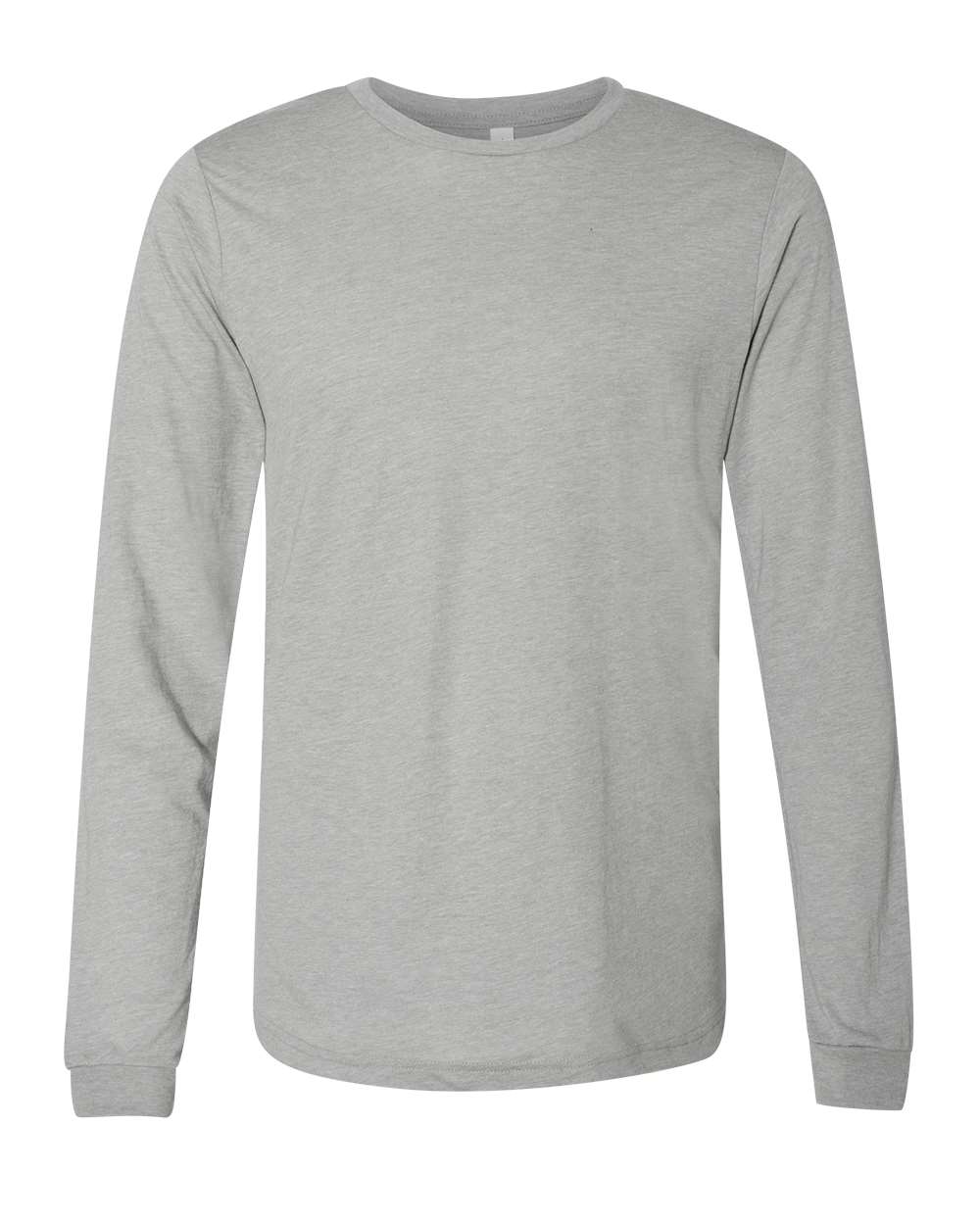 BELLA + CANVAS 3513, T-Shirts - Long Sleeve, Athletic Grey Triblend