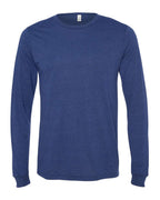 BELLA + CANVAS 3513, T-Shirts - Long Sleeve, Navy Triblend
