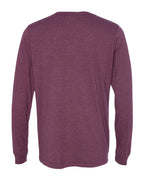 BELLA + CANVAS 3513, T-Shirts - Long Sleeve, Maroon Triblend