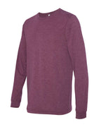 BELLA + CANVAS 3513, T-Shirts - Long Sleeve, Maroon Triblend