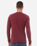 BELLA + CANVAS 3513, T-Shirts - Long Sleeve, Maroon Triblend