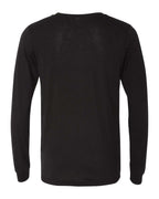 BELLA + CANVAS 3513, T-Shirts - Long Sleeve, Solid Black Triblend