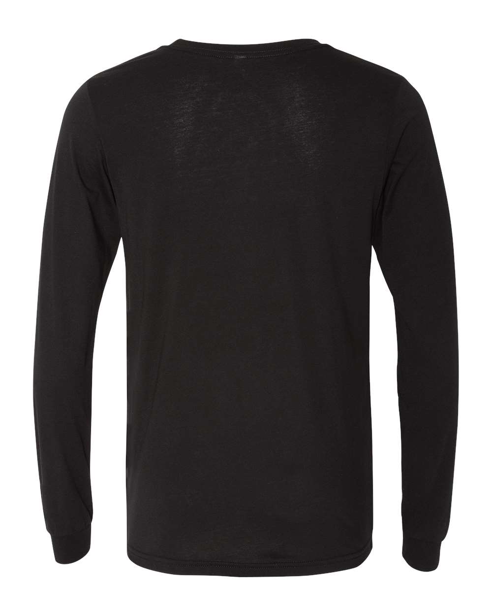 BELLA + CANVAS 3513, T-Shirts - Long Sleeve, Solid Black Triblend