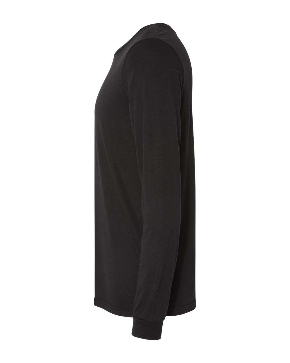 BELLA + CANVAS 3513, T-Shirts - Long Sleeve, Solid Black Triblend
