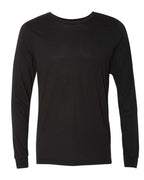 BELLA + CANVAS 3513, T-Shirts - Long Sleeve, Solid Black Triblend