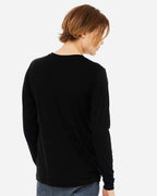 BELLA + CANVAS 3513, T-Shirts - Long Sleeve, Solid Black Triblend