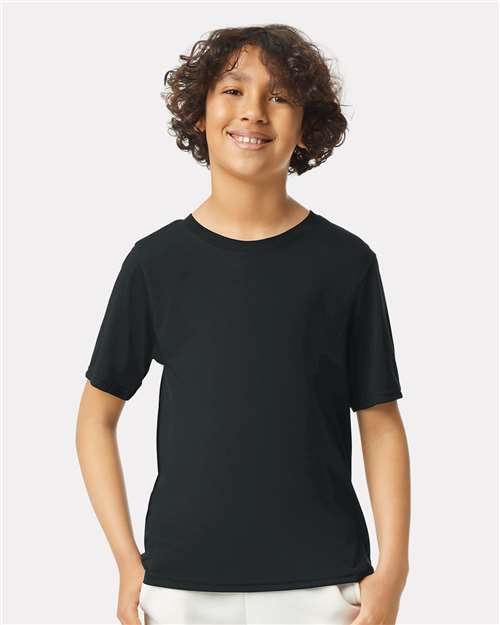 Gildan 42000B, Youth Performance T-shirt, Black