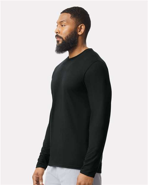Gildan 42400, Unisex Performance Long Sleeve T-shirt, Black