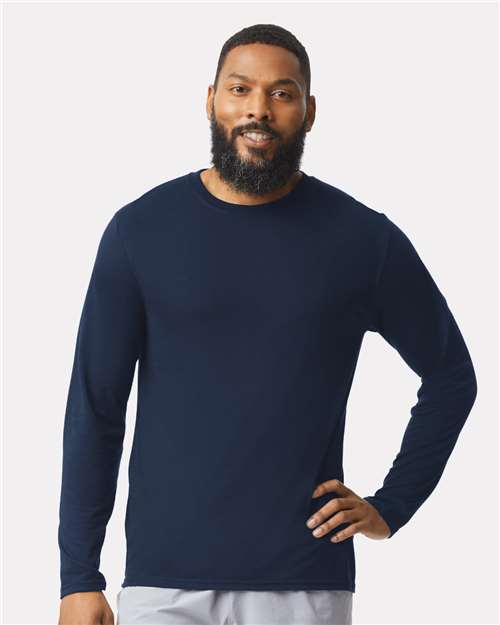 Gildan 2694, 42400 Unisex Performance Long Sleeve T-shirt, Navy