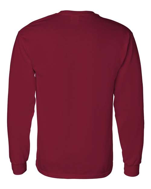 Gildan 5400, Unisex Heavy Cotton Long Sleeve T-shirt, Cardinal Red