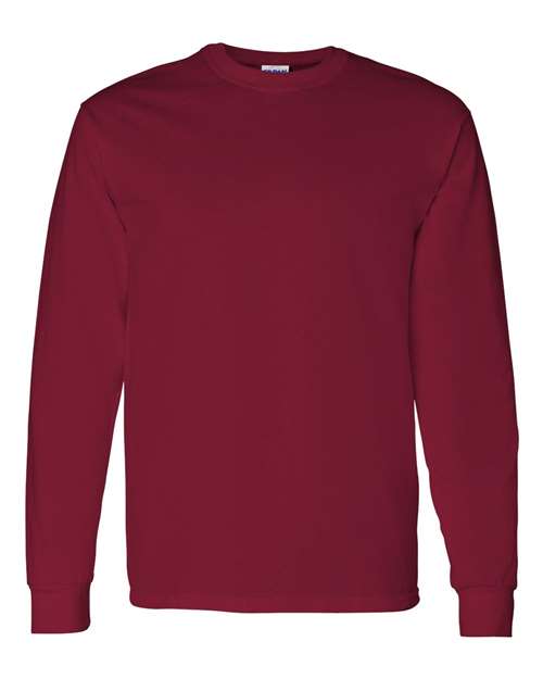 Gildan 5400, Unisex Heavy Cotton Long Sleeve T-shirt, Cardinal Red