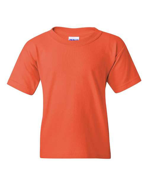 Gildan 5000B, Youth Heavy Cotton T-shirt, Coral Silk