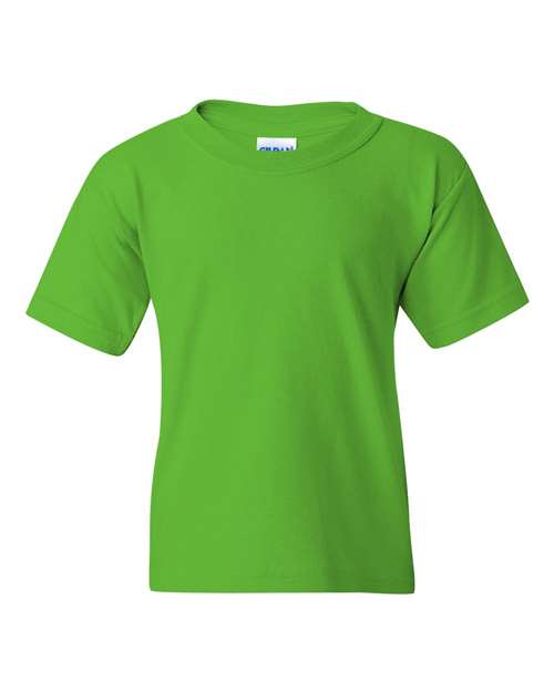 Gildan 543, 5000b Youth Heavy Cotton T-shirt, Electric Green
