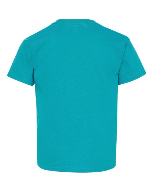 Gildan 5000B, Youth Heavy Cotton T-shirt, Tropical Blue