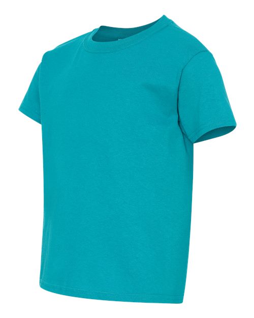 Gildan 5000B, Youth Heavy Cotton T-shirt, Tropical Blue