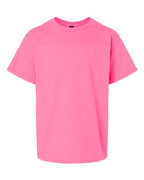 Gildan 551, 2000b Youth Ultra Cotton T-shirt, Safety Pink