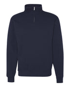 JERZEES 995MR, 2708 Unisex Nublend Cadet Collar Quarter-zip Sweatshirt, J. Navy