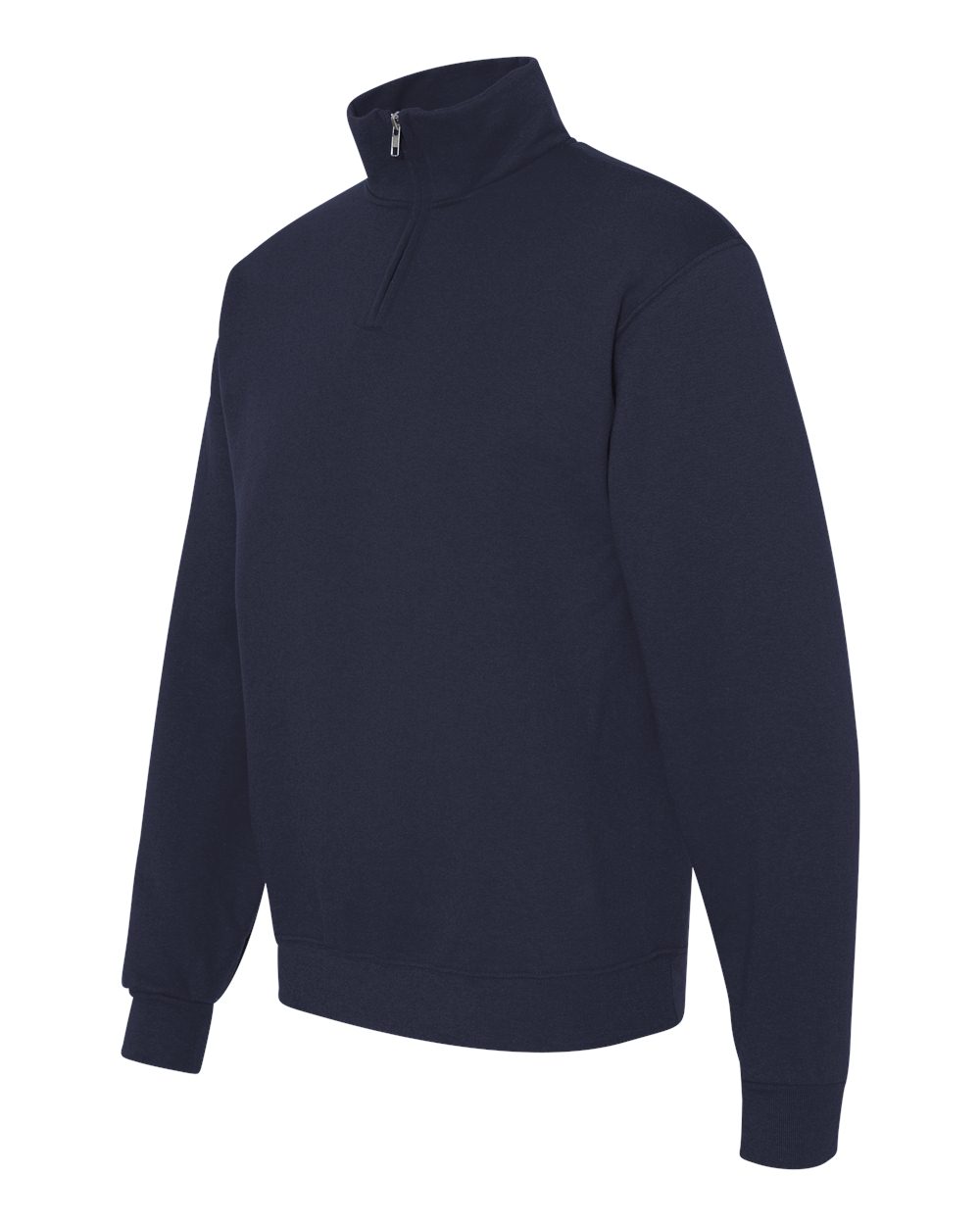 JERZEES 995MR, 2708 Unisex Nublend Cadet Collar Quarter-zip Sweatshirt, J. Navy