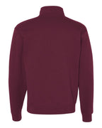 JERZEES 995MR, 2708 Unisex Nublend Cadet Collar Quarter-zip Sweatshirt, Maroon