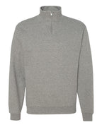 JERZEES 995MR, 2708 Unisex Nublend Cadet Collar Quarter-zip Sweatshirt, Oxford