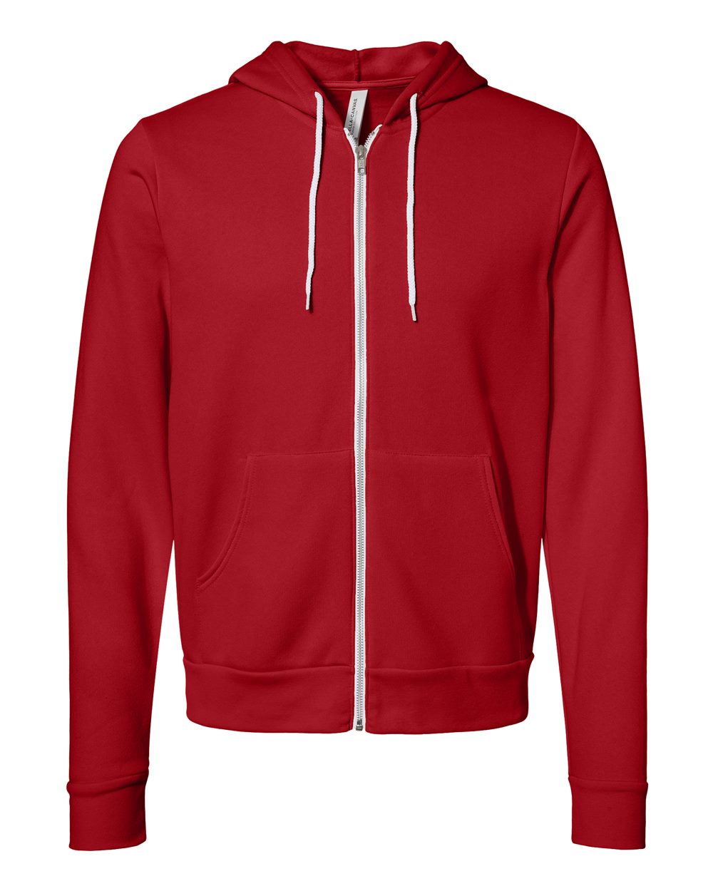BELLA + CANVAS 3739, Fleece - Premium - Hood, Red