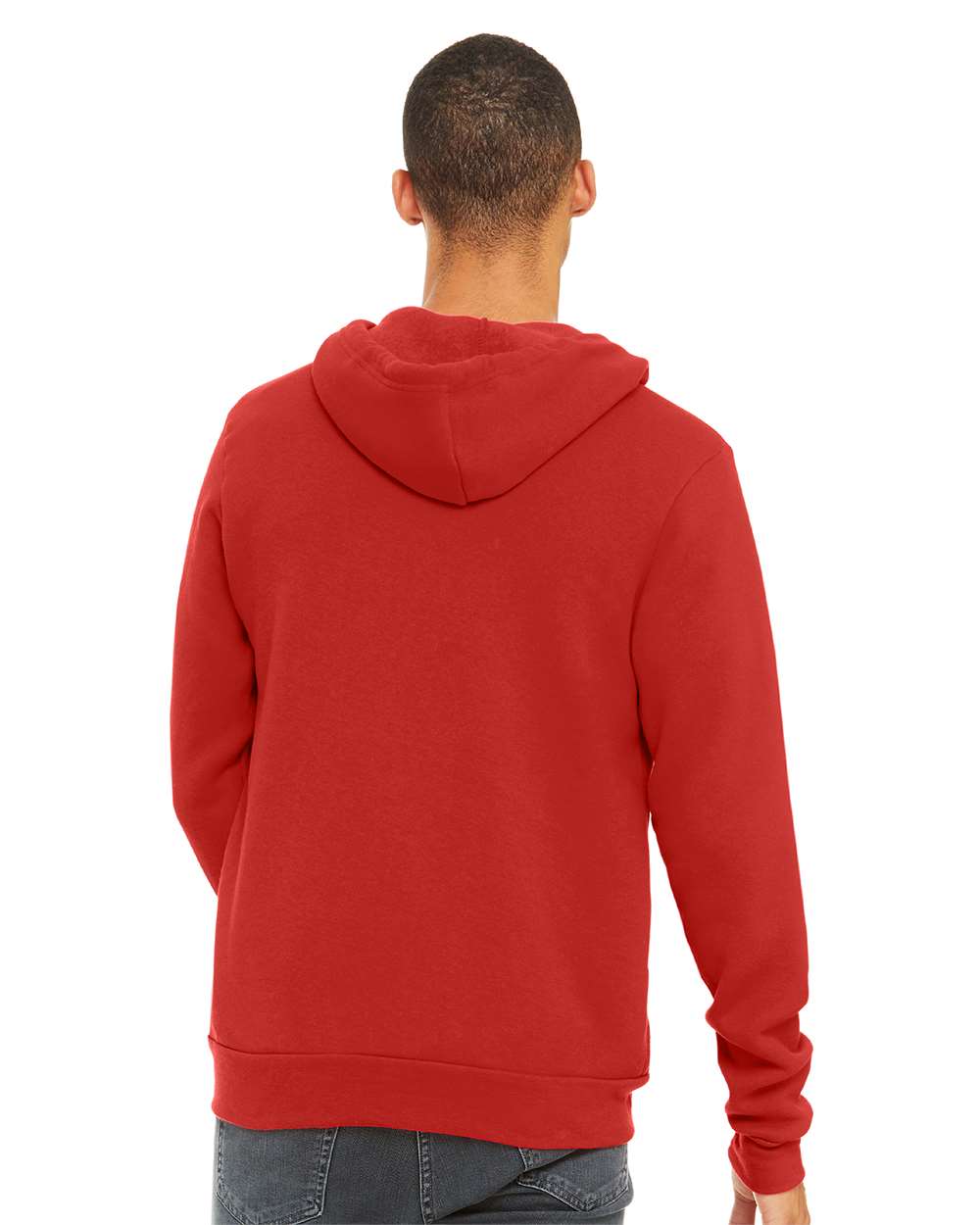 BELLA + CANVAS 3739, Fleece - Premium - Hood, Red