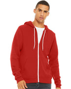 BELLA + CANVAS 3739, Fleece - Premium - Hood, Red