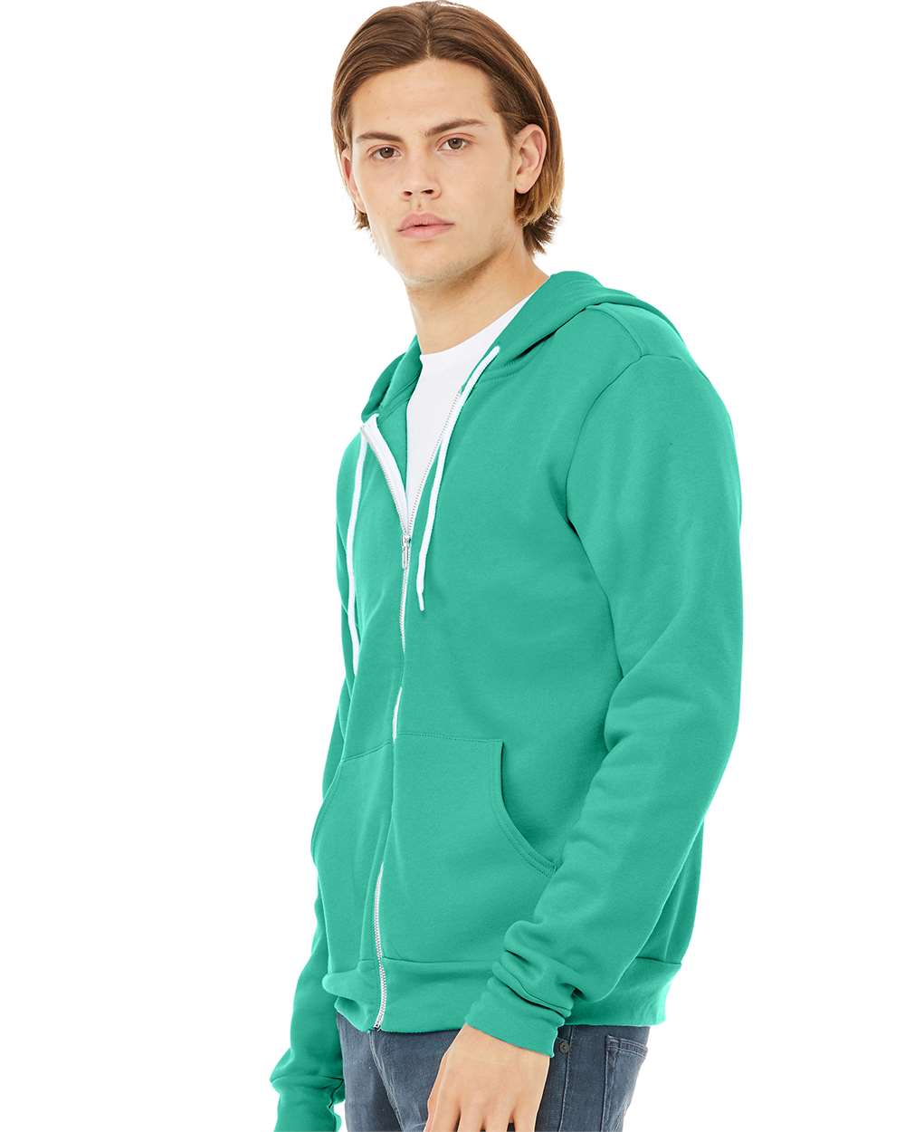 BELLA + CANVAS 3739, Fleece - Premium - Hood, Teal