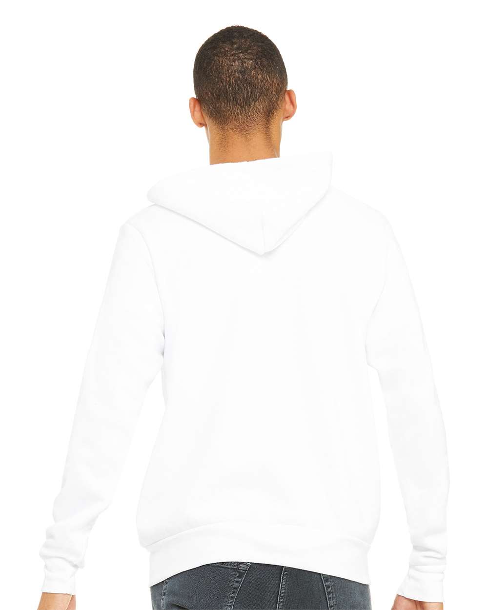 BELLA + CANVAS 3739, Fleece - Premium - Hood, White